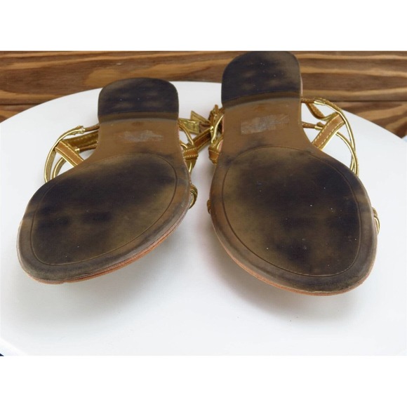 Liz Claiborne Size 10 Sandal Strappy Brown Synthetic Women M - Picture 10 of 10